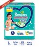 Pampers All round Protection Diaper Pants with Anti-rash Blanket Large (L) Size - 63 Pieces (21X3)