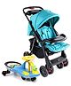 Babyhug Wander Buddy Stroller - Green AND Babyhug Froggy Gyro Swing Car - Blue