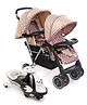 Babyhug Twinster Stroller - Coffee Brown AND Babyhug Baby Panda Gyro Swing Car - Black & White