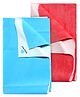 Quick Dry Bed Protector Blue - Small AND Quick Dry Bed Protector Small - Salmon Rose