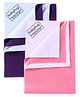 Babyhug Smart Dry Bed Protector Sheet Medium - Plum AND Babyhug Smart Dry Bed Protector Sheet Large - Saloman Rose