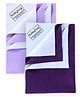 Babyhug Smart Dry Bed Protector Sheet Small - Saloman Rose AND Babyhug Smart Dry Bed Protector Sheet Medium - Lilac AND Babyhug Smart Dry Bed Protector Sheet Large - Plum