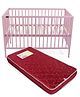 Babyhug Visby Wooden Cot & Mattress Floral Design