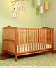Babyhug Merlino Wooden Cot Cum Bed & Mattress