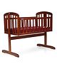 Babyhug Joy Cradle - Walnut Color & Babyhug Mattress