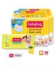 Babyhug Advanced Pant Style Diapers Medium - 20 Pieces Pack of 2 with Babyhug Premium Baby Lemon Wipes - 72 Pieces