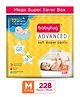 Babyhug Mega Super Saver Box of Advanced Pant Style Diapers Medium - 228 Pieces