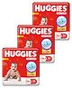 Huggies Newborn Small Size Complete Comfort Dry Baby Tape Diapers with 5 in 1 Comfort - 36 Pieces - ( Pack of 3 )