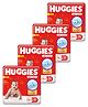 Huggies Newborn Small Size Complete Comfort Dry Baby Tape Diapers with 5 in 1 Comfort - 36 Pieces- ( Pack of 4 )