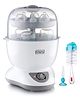 Babyhug 6 in 1 Steam Sterilizer Cum Warmer & 2 In 1 Bottle & Nipple Cleaning Brush Combo Pack
