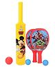 Disney Mickey Mouse Cricket Ball And Bat(Color may Vary) & Marvel Avengers Racket Set (Color And Print May Vary)