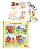 Anindita Toys Toddler Puzzles - Domestic & Wild Animals