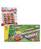 Anindita Toys Tic Tac Toe Game Set  - Multicolor & Ratnas 2 in 1 Ludo Snake & Ladder Board Game - Multicolour