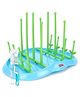 Babyhug Bottle Organizer Cum Drying Rack - Yellow & Rotating Bottle Cleaning Brush Combo Pack