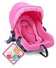 Babyhug Onyx Car Seat Cum Carry Cot With Rocking Base AND Firstcry Baby On Board Sign With Suction Cup (Pink)