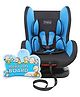 Babyhug Cruise Convertible Reclining Car Seat With Side Impact Protection AND Firstcry Baby On Board Sign (Blue)