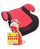 Babyhug High Raise Car Booster Seat AND Babyhug Baby On Board Sign Giraffe (Red)