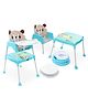 Babyhug Practico 4-in-1 Potty Chair  AND Babyhug 3 in 1 Play & Grow High Chair With 5 Point Safety Harness & Anti-Slip Base  (Blue)