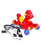 Babyhug Rock 'O' Ride Pony Ride-on - Red AND Babyhug Baby Panda Gyro Swing Car With Steering Wheel - Black & White