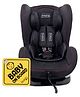 Firstcry Baby On Board Sign - Yellow AND Babyhug Cruise Convertible Reclining Car Seat With Side Impact Protection - Black