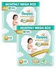Pampers Premium Care Pant Style Diapers Medium Size Monthly Pack - 108 Pieces - (Pack of 2)
