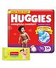 Huggies Wonder Pants Extra Large Pant Style Diapers - 56 Pieces & Babyhug Premium Baby Wipes - 80 Pieces