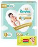 Pampers Premium Care Pant Style Diapers Small - 70 Pieces & Babyhug Premium Baby Wipes - 80 Pieces
