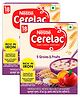 Nestle Cerelac Fortified Baby Cereal with Milk 5 Grains & Fruits - From 18 to 24 Months 300gm Bib Pack(Pack of 2)