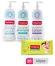 Babyhug Combo of Daily Milky Wash, Shampoo & Lotion - 400ml with Babyhug Classic Wipes (80 Pieces- Pack of 1)