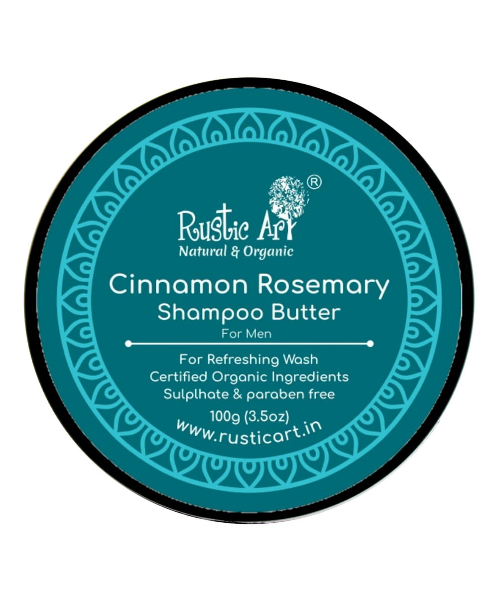 Rustic Art Cinnamon Rosemary Shampoo Butter - 100 grams-image-24