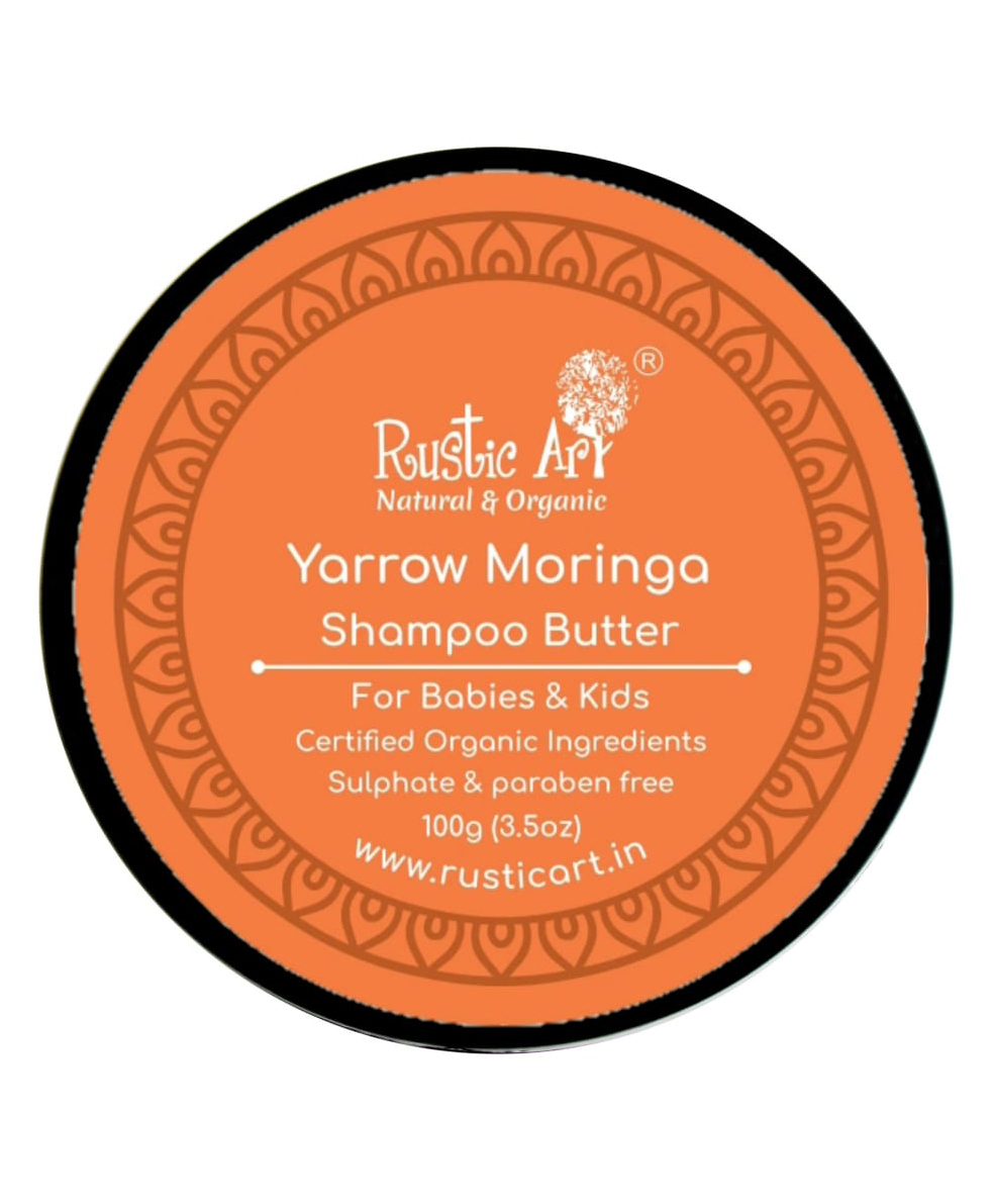 Rustic Art Yarrow Moringa Shampoo Butter - 100 grams-image-43
