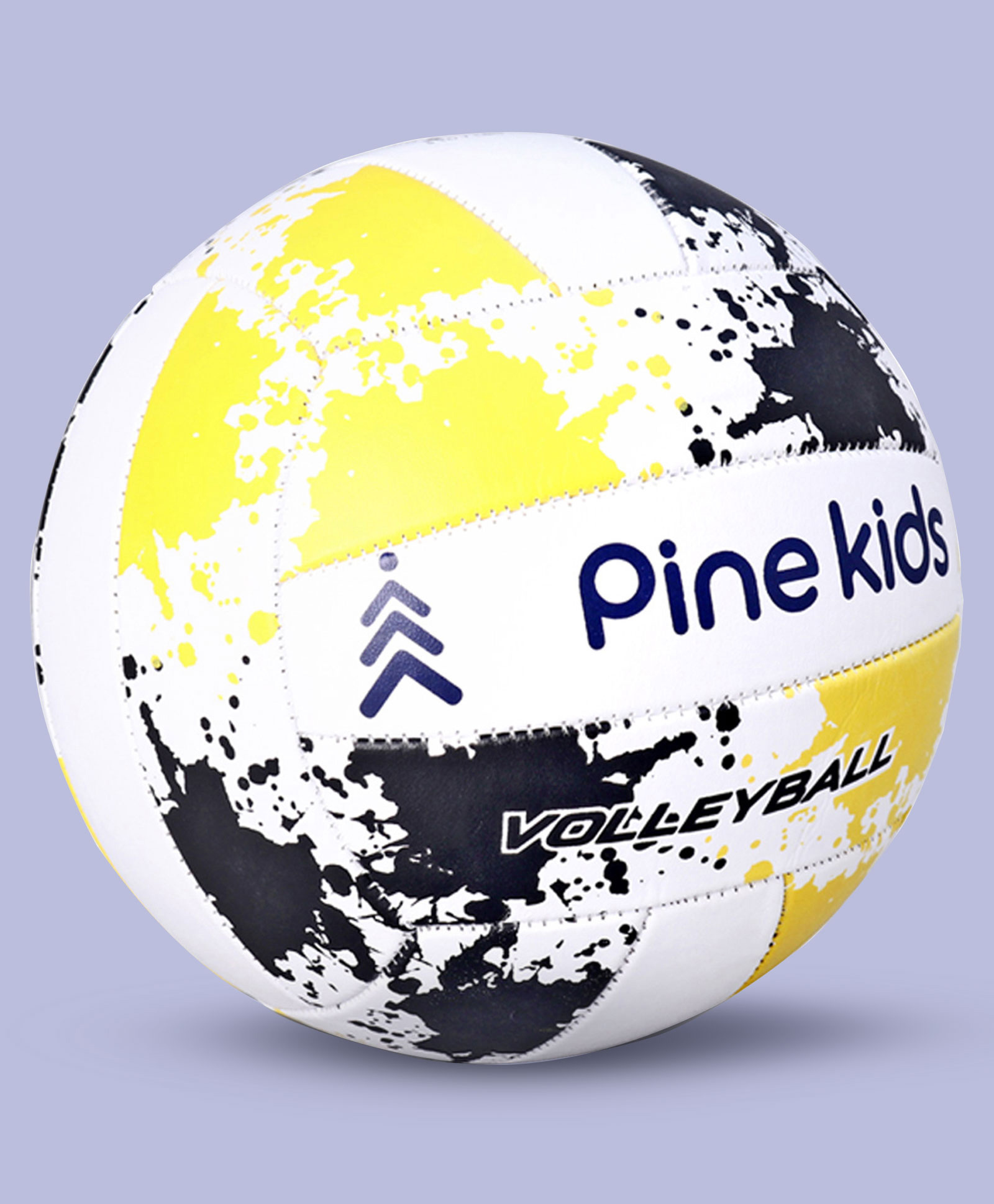 Pine Kids Premium Size 4 Volleyball - Black Yellow-image-41