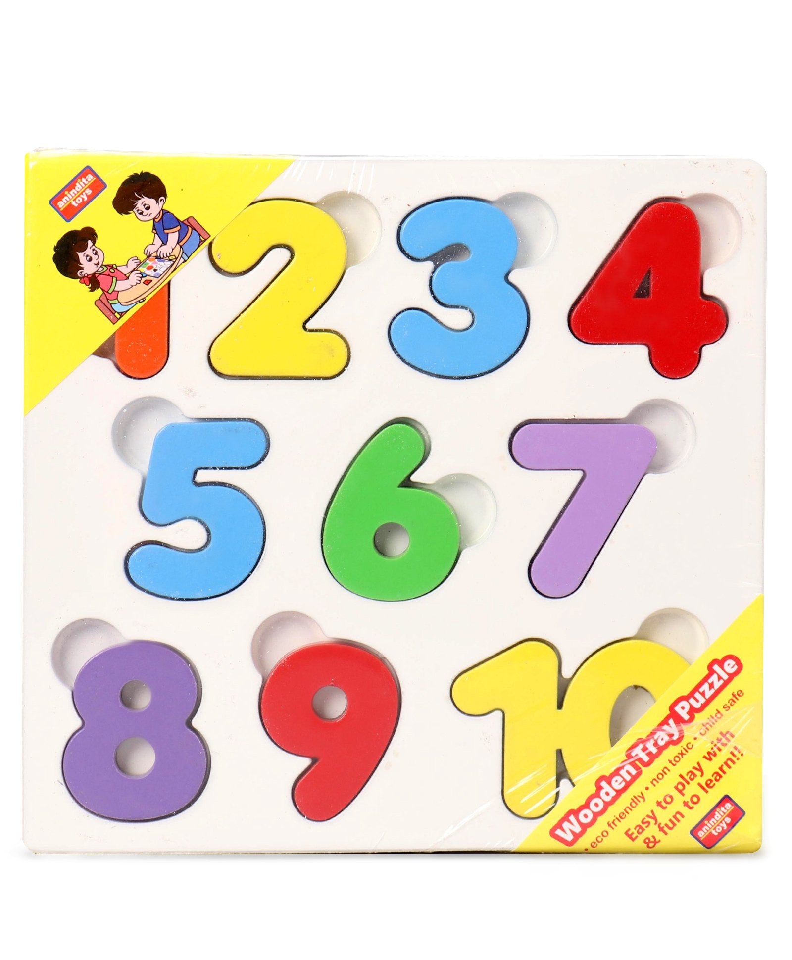 Anindita Toys Numbers With Thumbcuts Multicolour - 10 Pieces-image-25