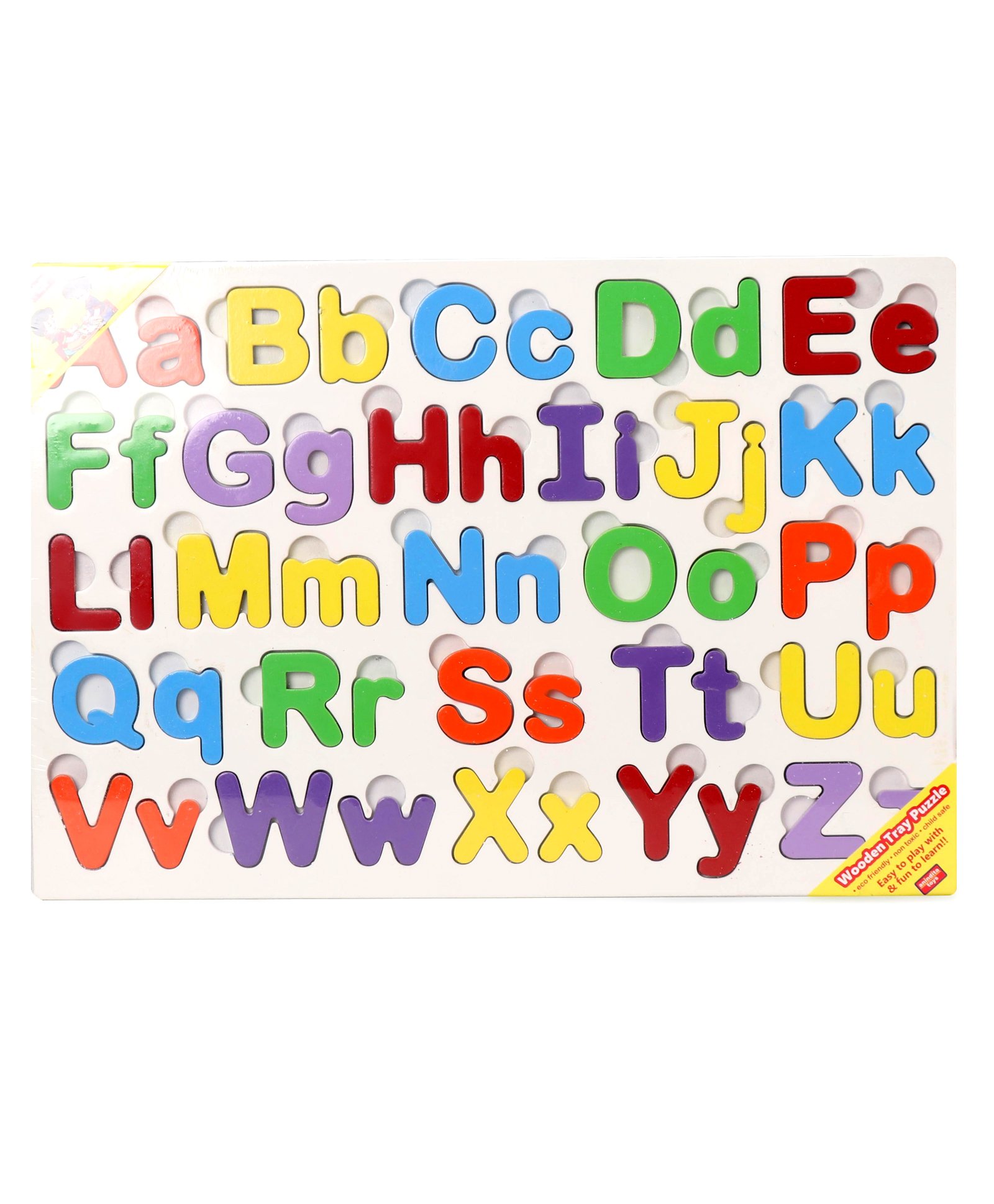 Anindita Toys Capital & Small Alphabets With Thumbcuts Multicolour - 52 Pieces-image-3