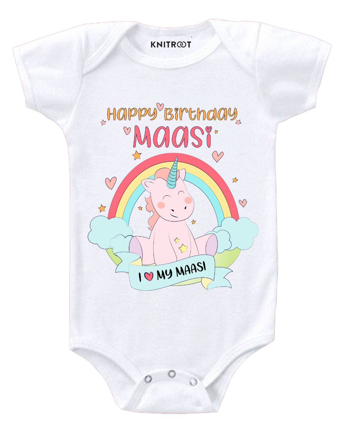 KNITROOT Short Sleeves Maasi Birthday Print Onesie - White-picture-28