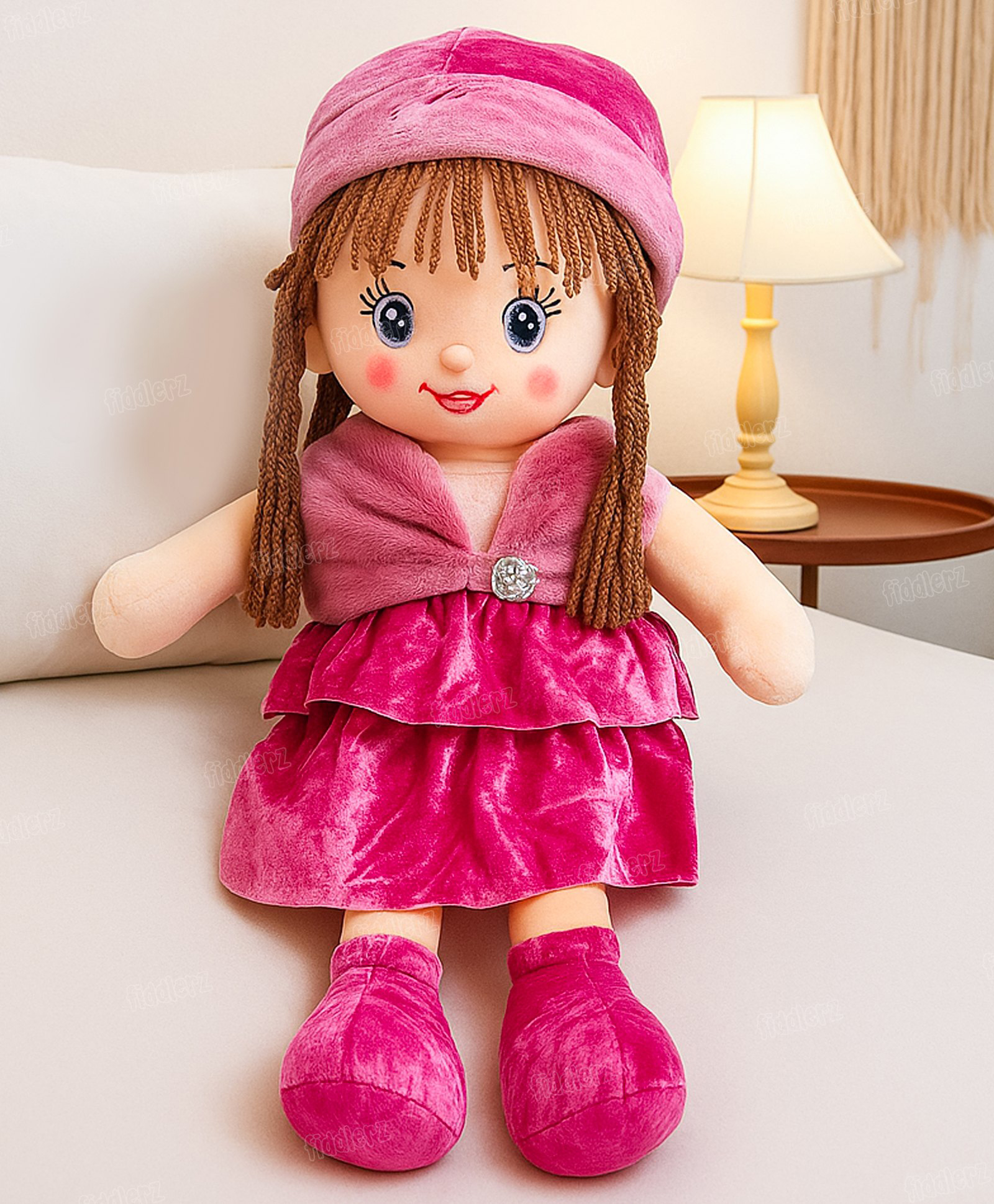 Fiddlerz Plush Toy Doll Multicolour - Height 44 cm-image-49