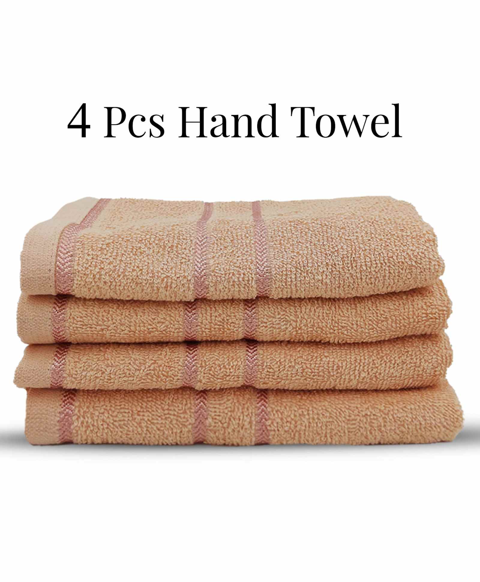 Sassoon Melrose 380 GSM Cotton Hand Towel Set Of 4 - Clay-picture-20