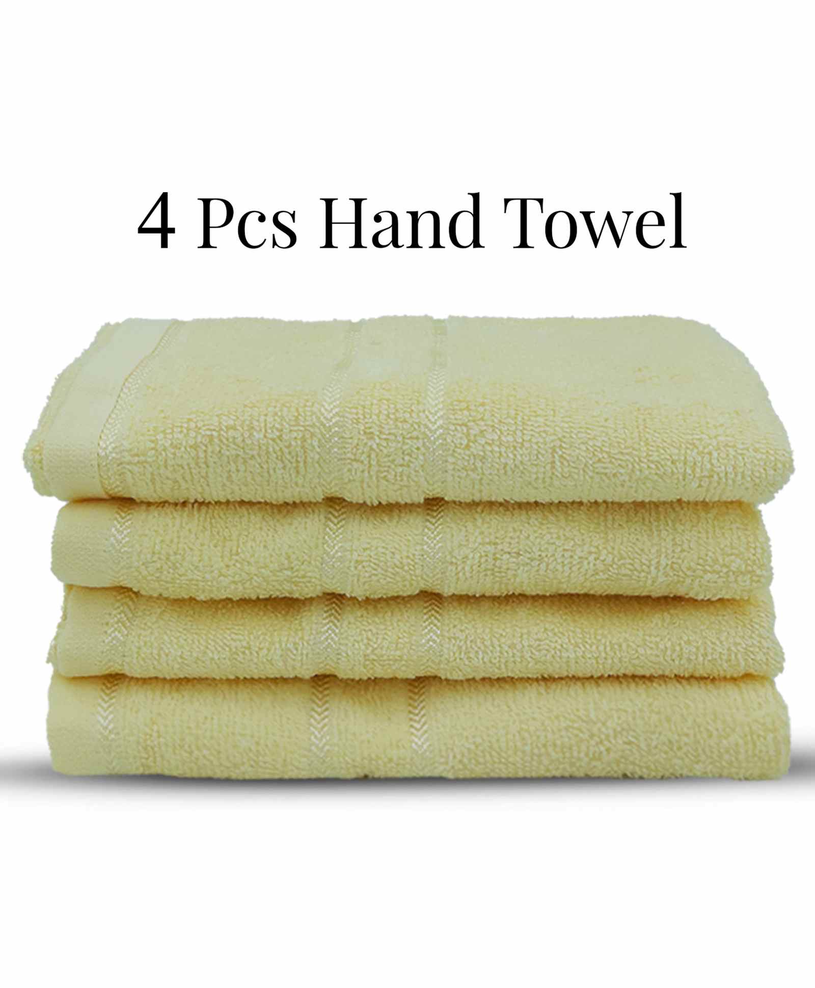 Sassoon Melrose 380 GSM Cotton Hand Towel Set of 4 - Lemon-picture-44