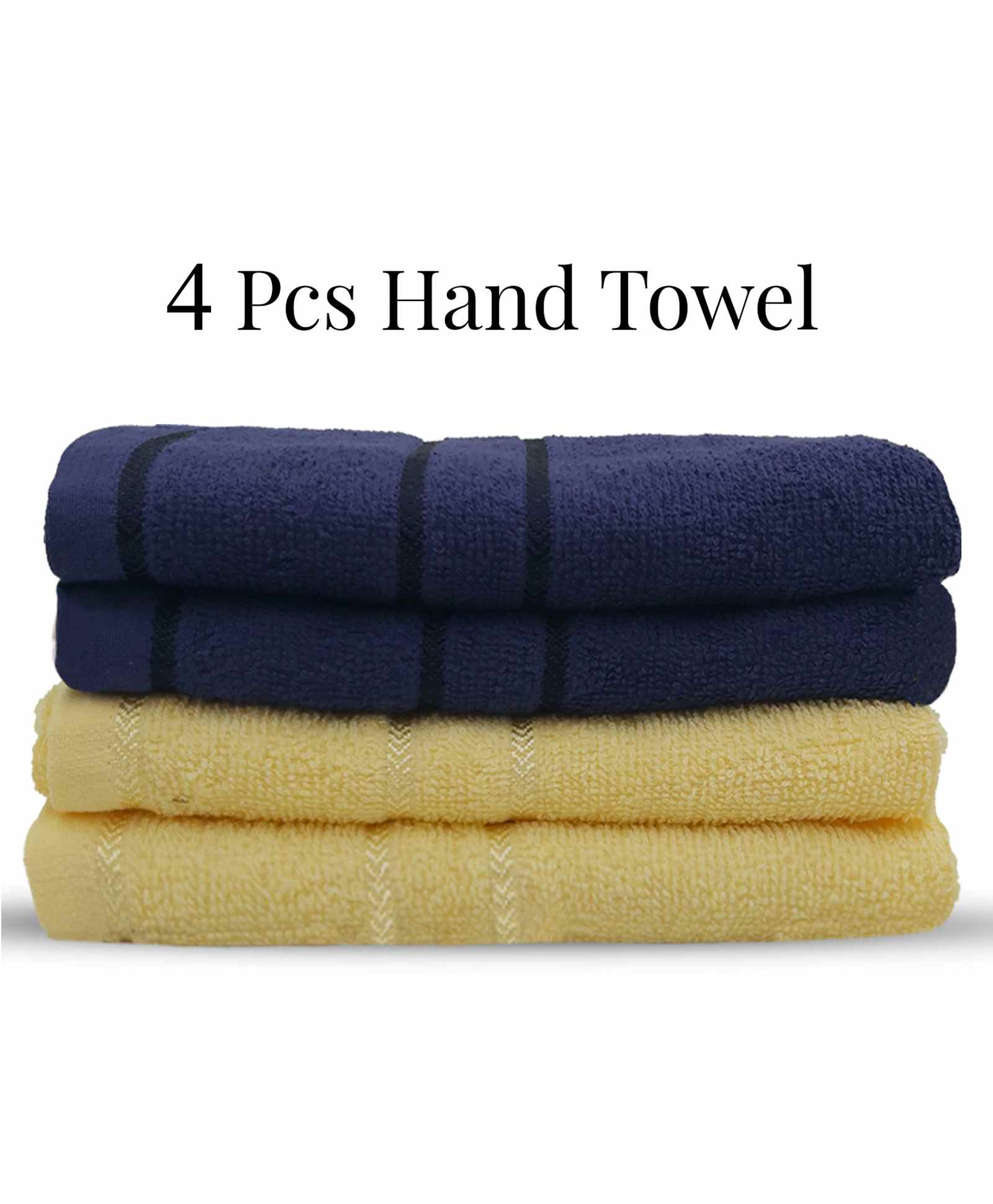 Sassoon Melrose Cotton Hand Towel Set Of 4 - Violet & Yellow-image-23