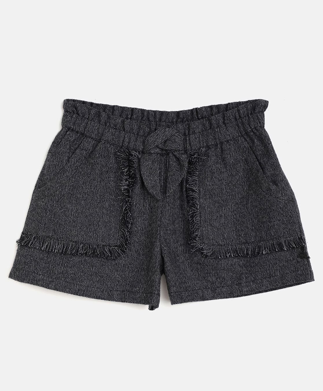 Cherry Crumble by Nitt Hyman Frill Jazz Madeline Shorts - Black-image-23