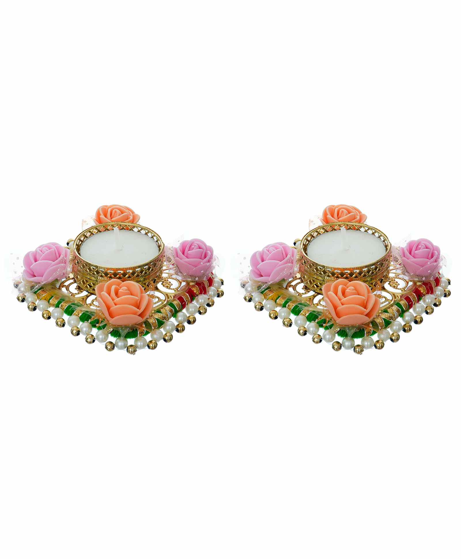 Divyakosh Decorative Diwali Diya Pack Of 2 - Multicolor-picture-14