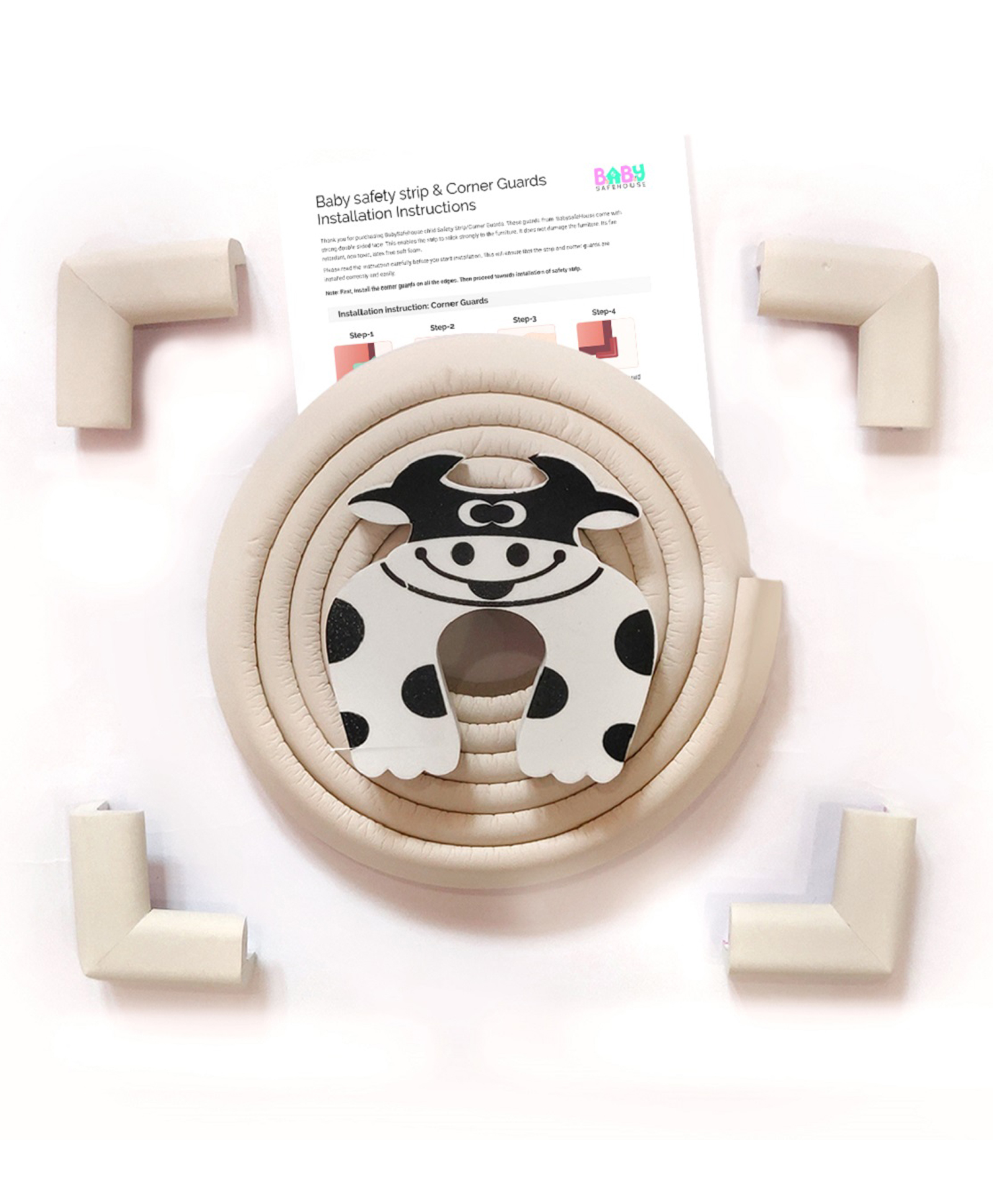 BabySafeHouse Multi Edge Guard and Corner Protector - White-image-39