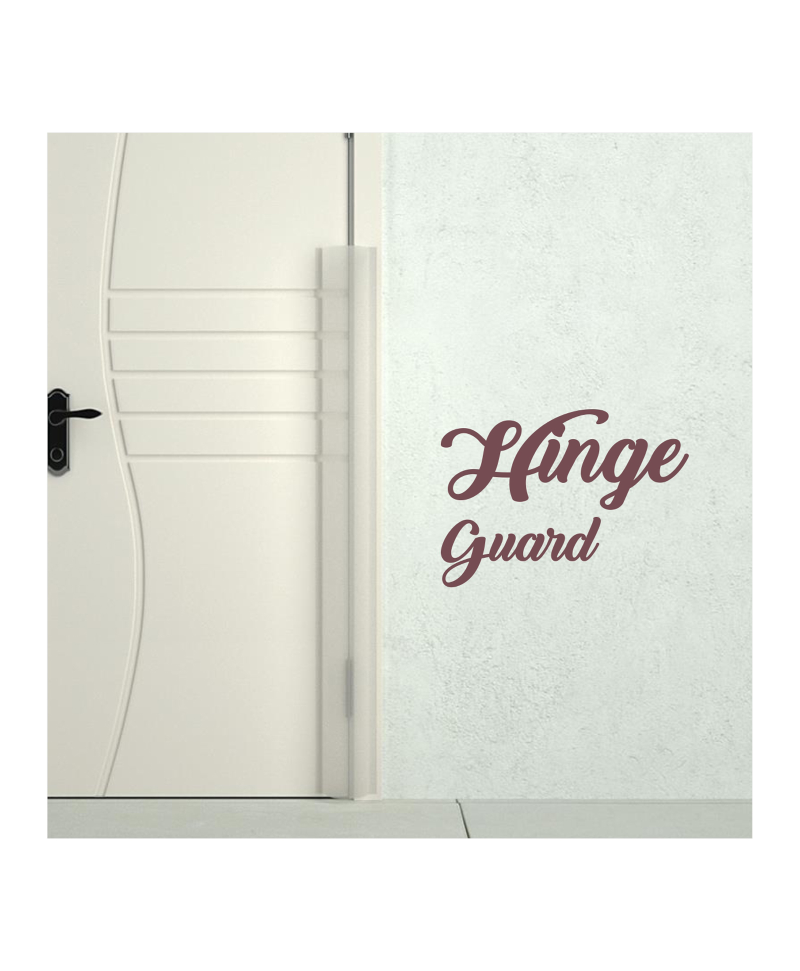BabySafeHouse Finger Pinch Door Protector Single Strip - White-picture-24