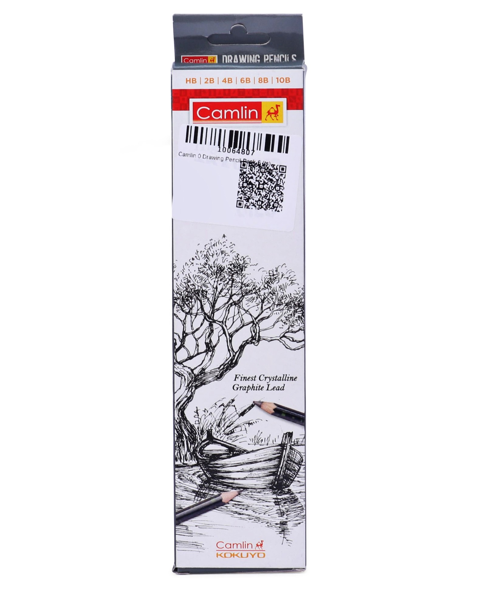 Camlin HB Drawing Pencils Pack of 6 - Black-picture-21