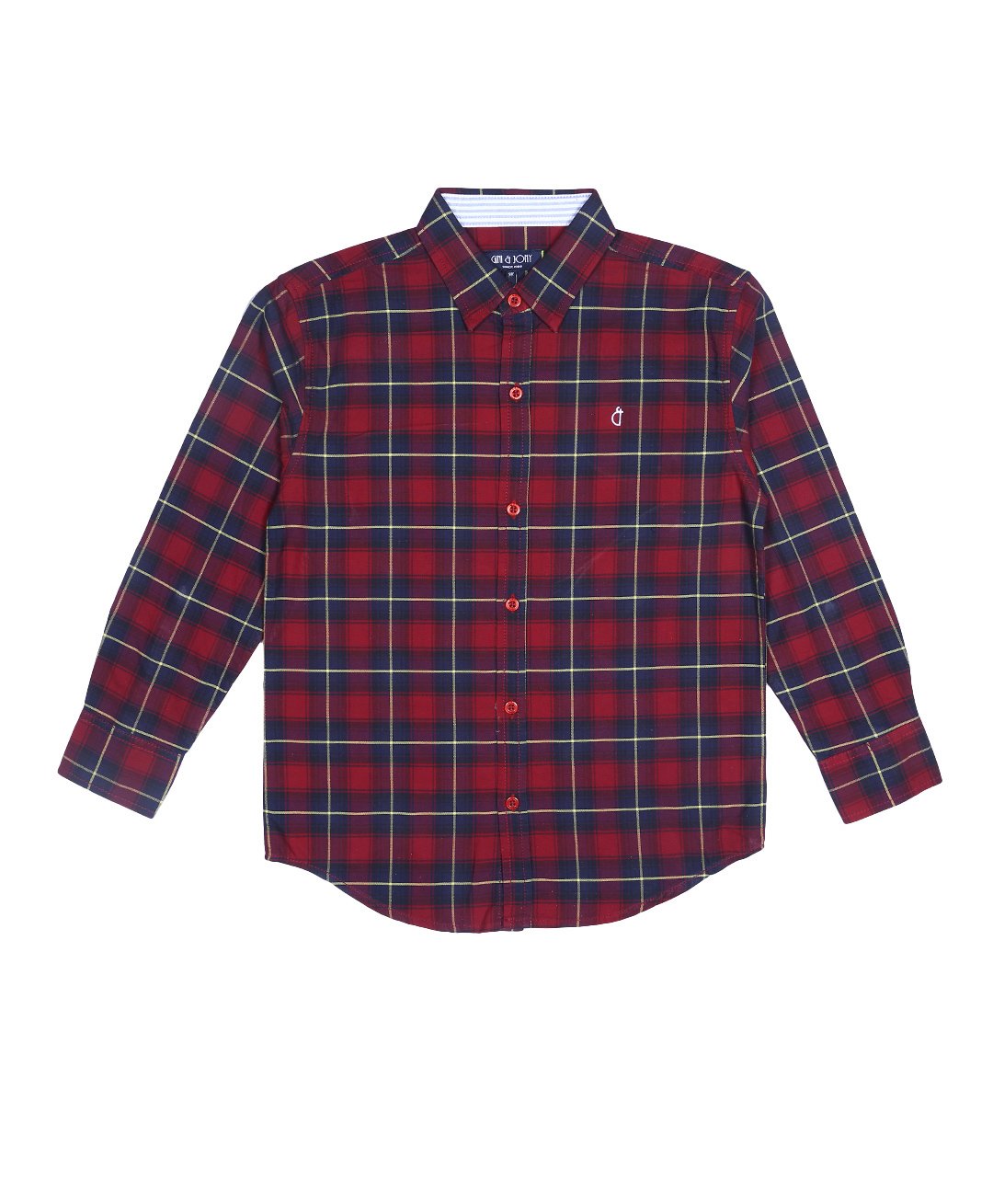 Gini & Jony Full Sleeves Printed Shirt - Maroon-picture-12