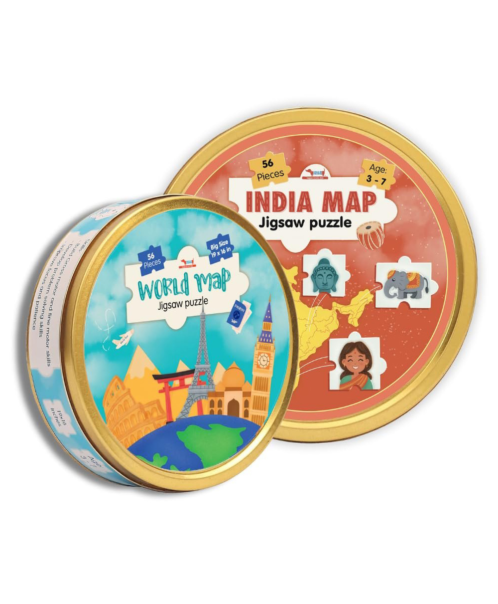 Cocomoco Kids Around The World Map Jigsaw Puzzle Set of 2 - 30 Pieces each-picture-31