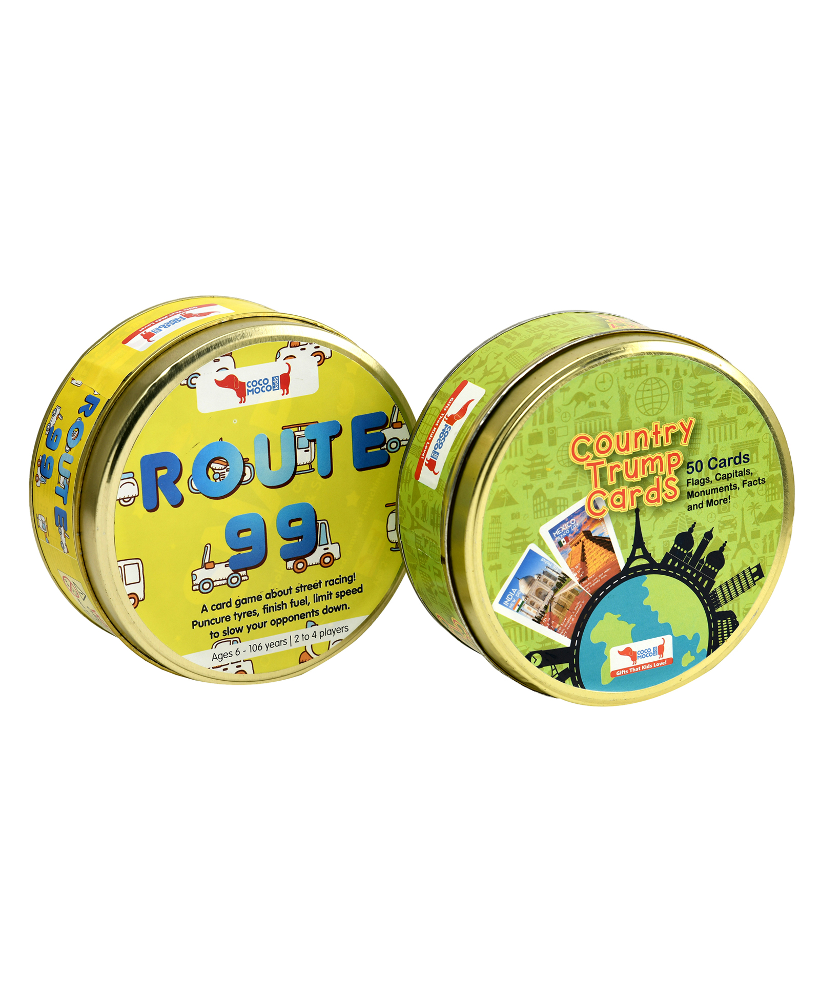 Cocomoco Kids Route 99 And Geography Card Game Combo Of 2 - 80 Cards each  Online India, Buy Board Games for (6-12 Years) at FirstCry.com - 10075200