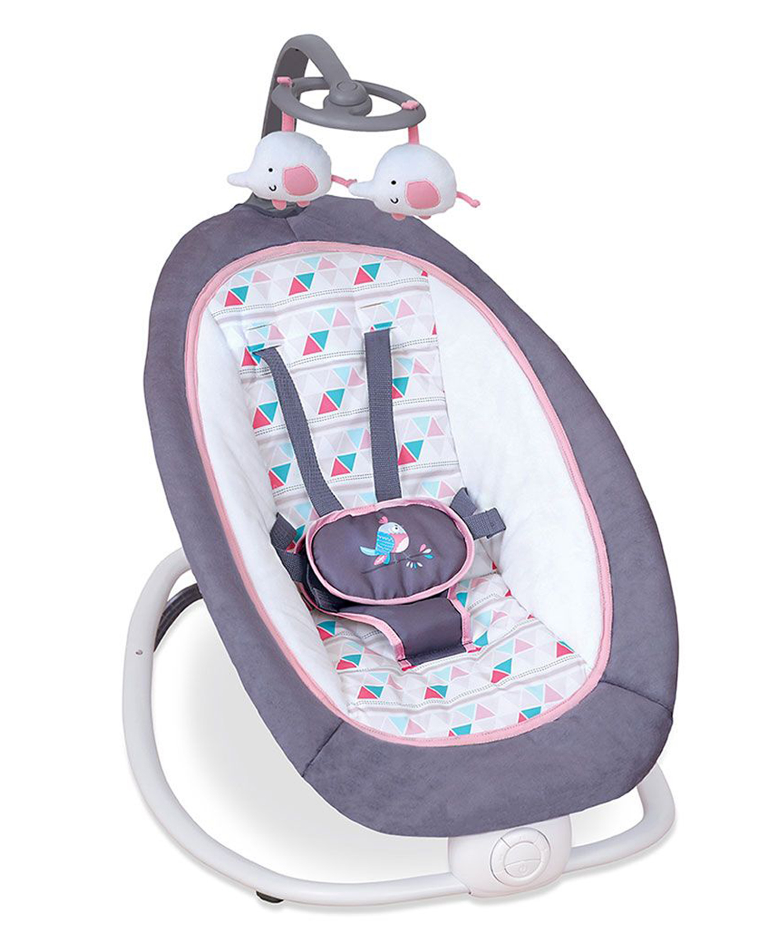 Mastela Fold Up Rocker With Hanging Toys - Purple-image-15