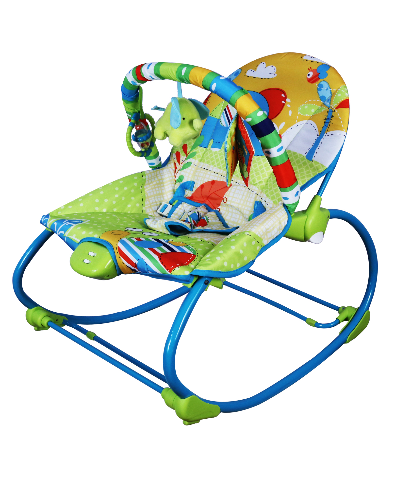 Mastela Baby Rocker cum Bouncer With Accessory Bar - Green-image-31