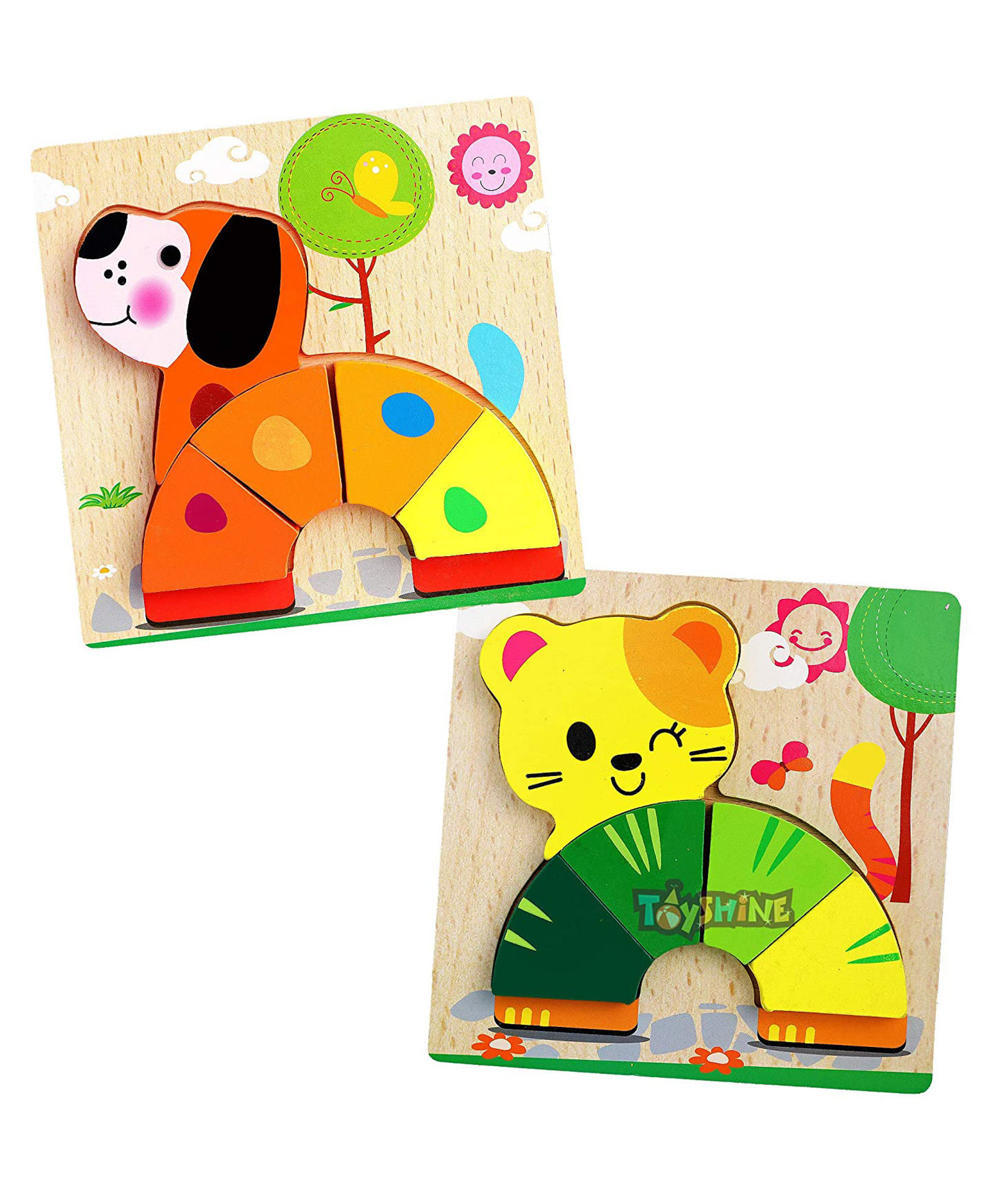 Toyshine 2 in 1 Wooden Pick and Fix Dog And Bear Puzzle Toy --image-39